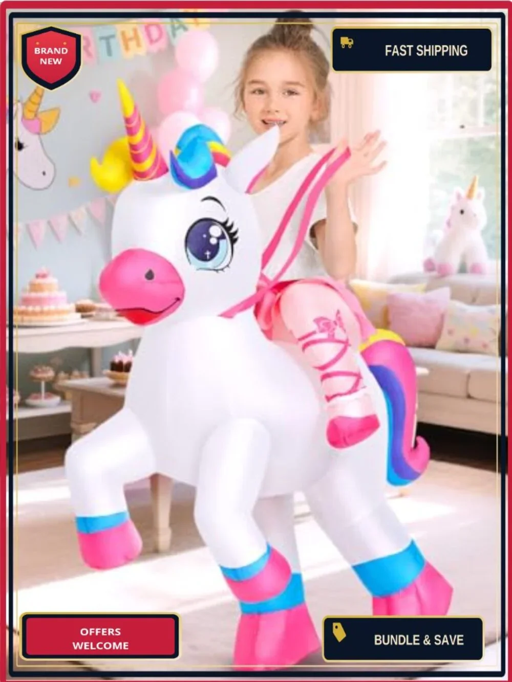 N/A inflatable unicorn